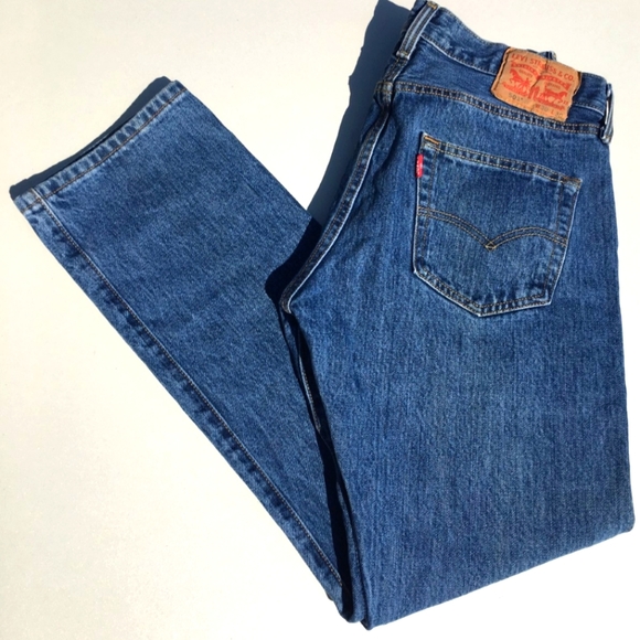 Levi's Other - LEVI's 501 Button Fly Blue Jeans 30W x 30L